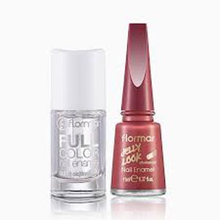Sơn Móng Tay Flormar Jelly Look Nail Enamel Màu Hồng Dâu
