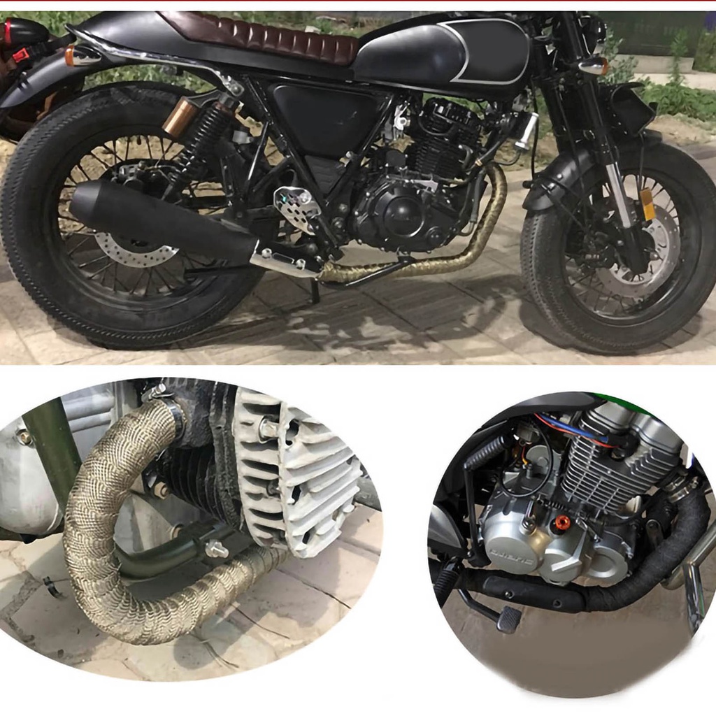 ⚡Hàng giao ngay⚡ Cuộn Băng Keo Cách Nhiệt Quấn Ống Pô Xe Máy