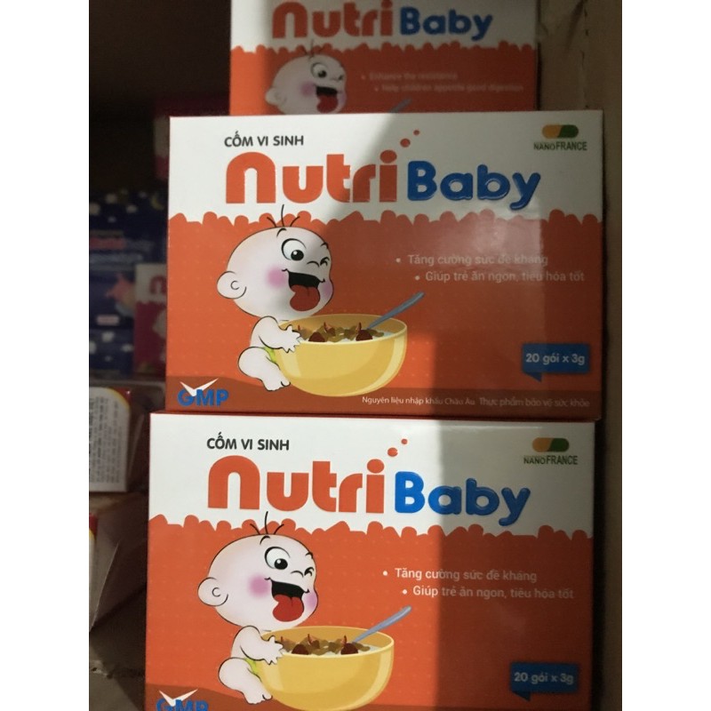 Cốm Vi Sinh NutriBaby-Kích thích tiêu hóa, giúp bé ăn ngon miệng hơn, tăng cân đều đặn