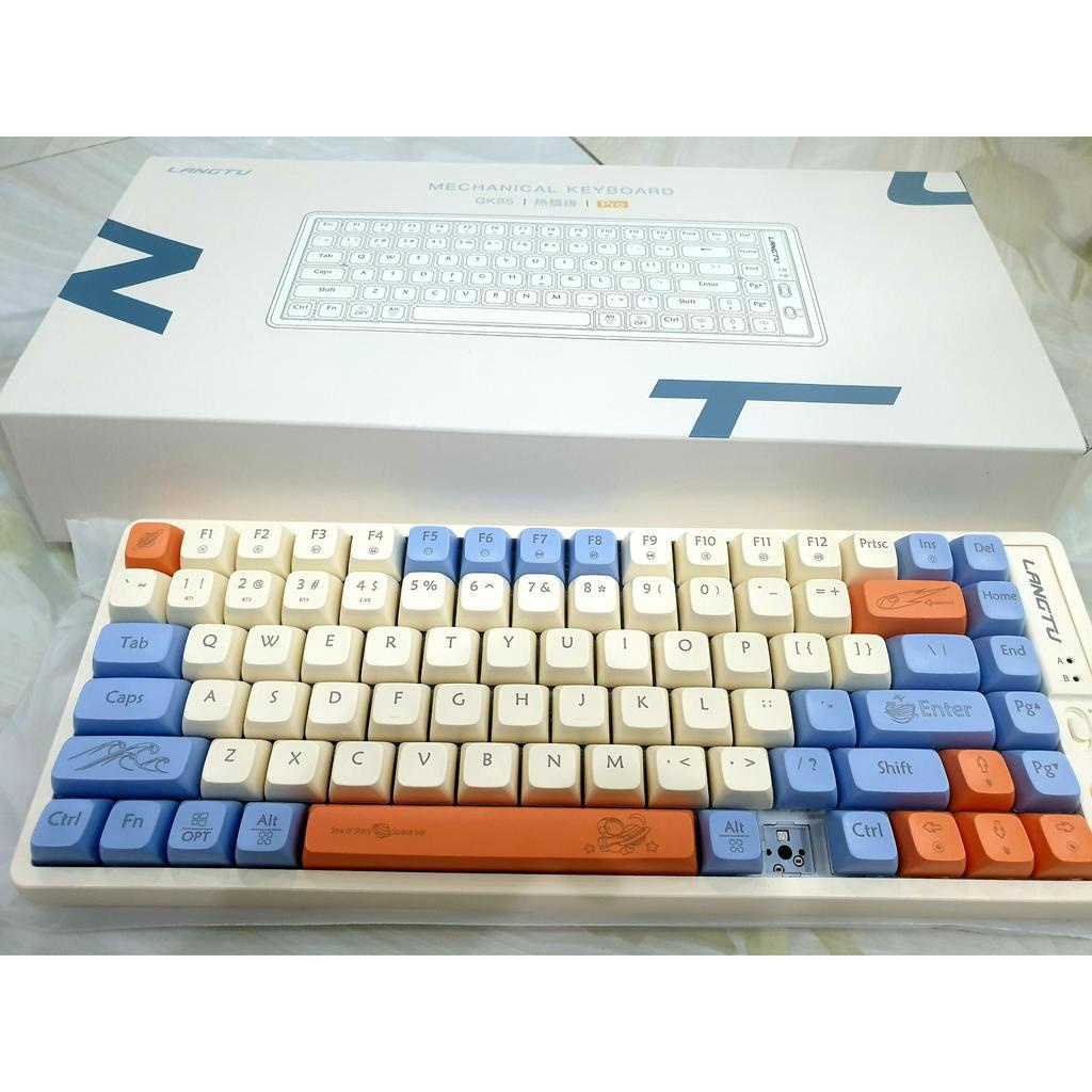 Bàn phím cơ không dây Langtu GK85 Hotswap kết nối 3 chế độ Golden switch