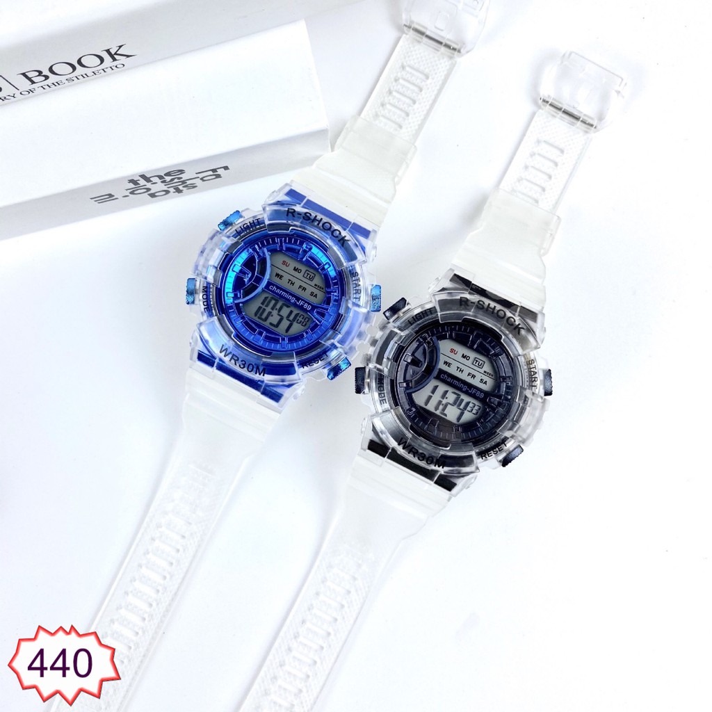 ĐỒNG HỒ NAM HAZO RSHOCK 440 DÂY TRONG SUỐT HOT TREND | BigBuy360 - bigbuy360.vn