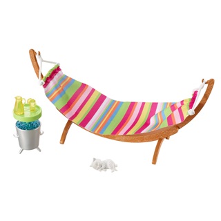 Phụ kiện picnic DXB69 võng bổ sung cho bộ sưu tập Barbie yoga có khớp made to move