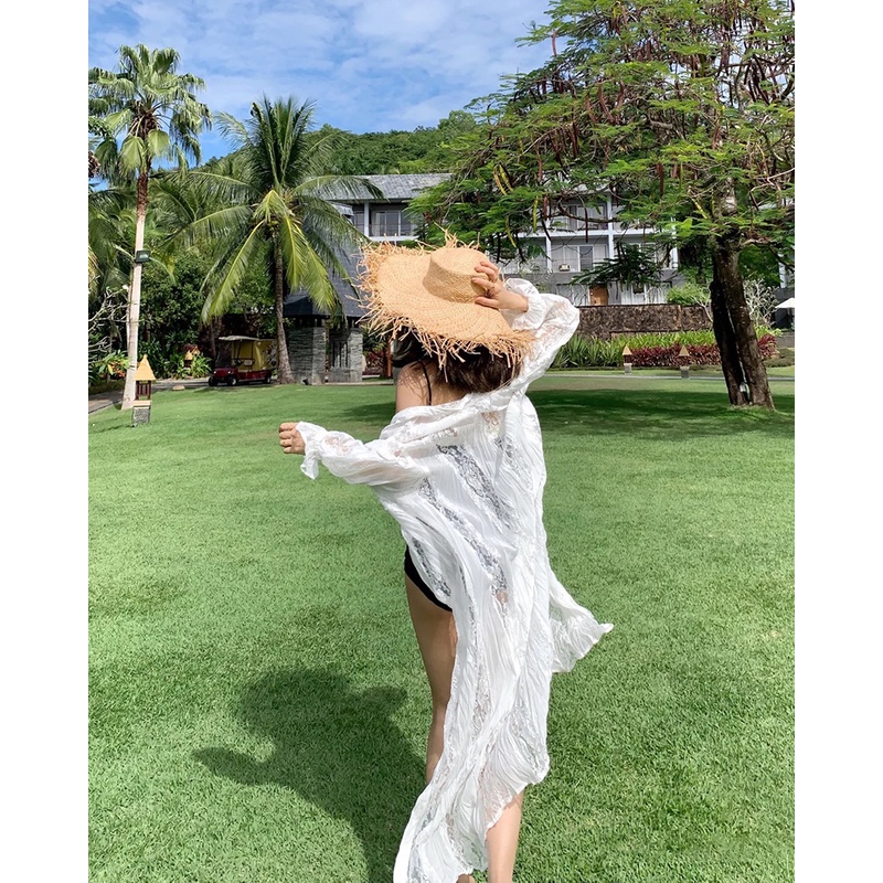 Mũ Cói Rộng Vành Che Nắng Đi Biển Thời Trang Mùa Hè Mới Cho Nữ