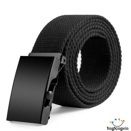 Thắt Lưng Canvas Màu Trơn Thời Trang Cho Nam Nữ