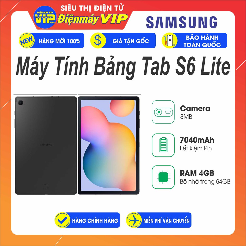 Máy Tính Bảng Samsung Tab S6 Lite Thông số kỹ  Nguyên seal , Mới 100% - Hành Chính Hãng - Bảo Hành 12 Tháng Toàn Quốc | WebRaoVat - webraovat.net.vn