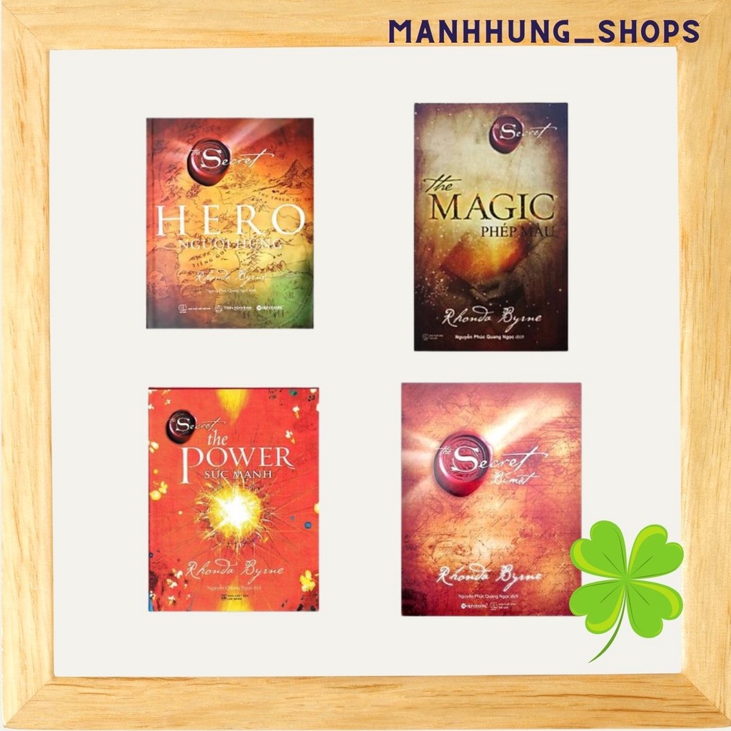 - Sale SẬP SÀN - Combo 4 cuốn The Secret , Hero Người Hùng , Secret Bí Mật , Magic Phép Màu , Power Sức Mạnh