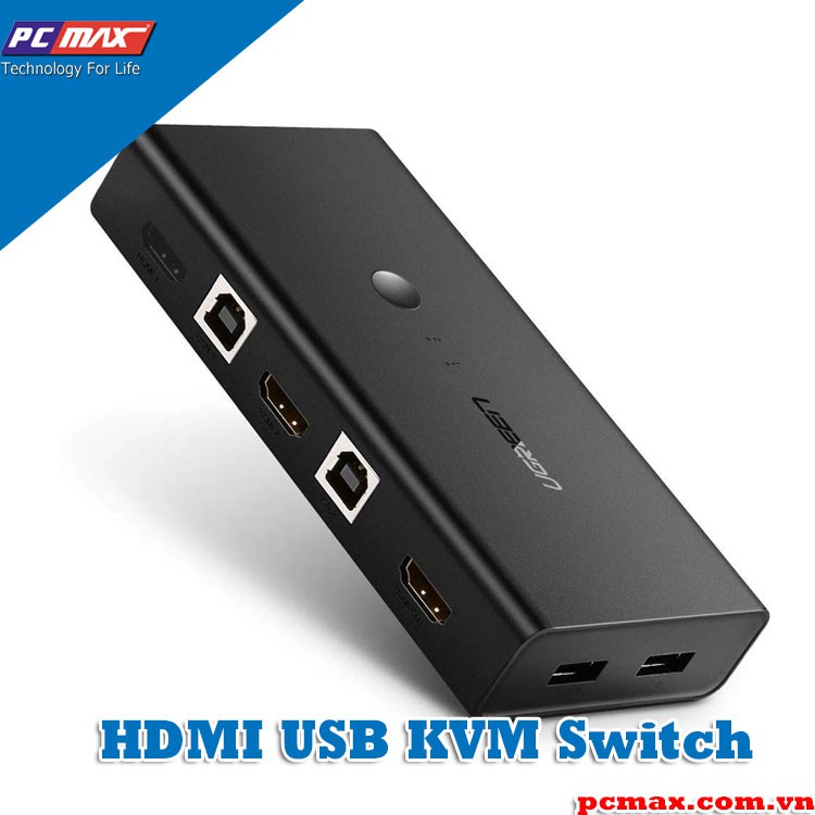 Bộ gộp HDMI Switch KVM chung 1 màn hình Ugreen 50744 - Hàng chính hãng