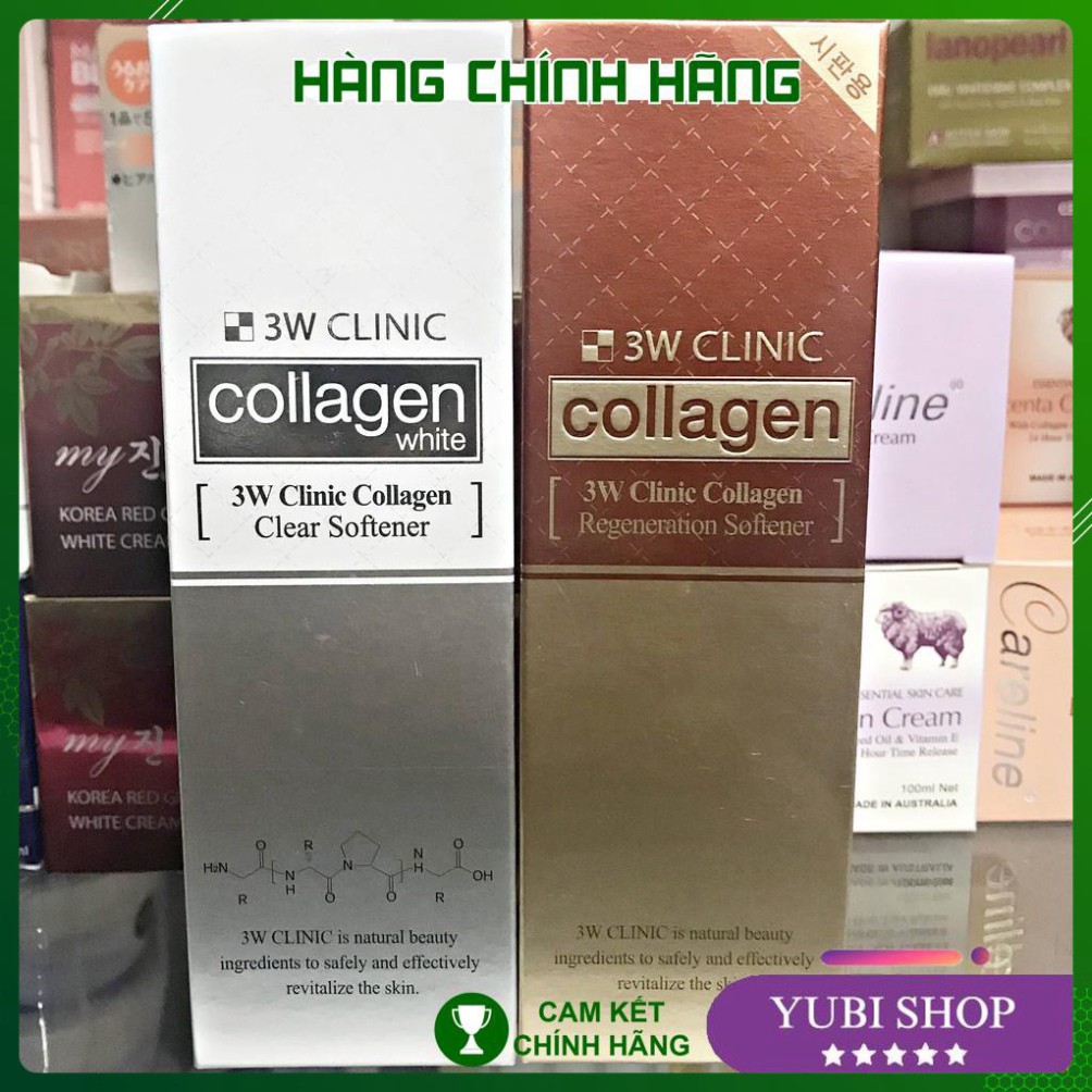 [HÀNG AUTH] NƯỚC HOA HỒNG 3W CLINIC COLLAGEN - HÀN QUỐC - NƯỚC HOA HỒNG 3W CLINIC COLLAGEN DƯỠNG TRẮNG VÀ TÁI TẠO DA