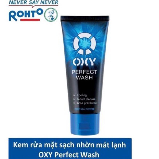 Sữa rửa mặt Sạch bã nhờn , Ngừa khuẩn mụn Oxy Perfect Wash 50g