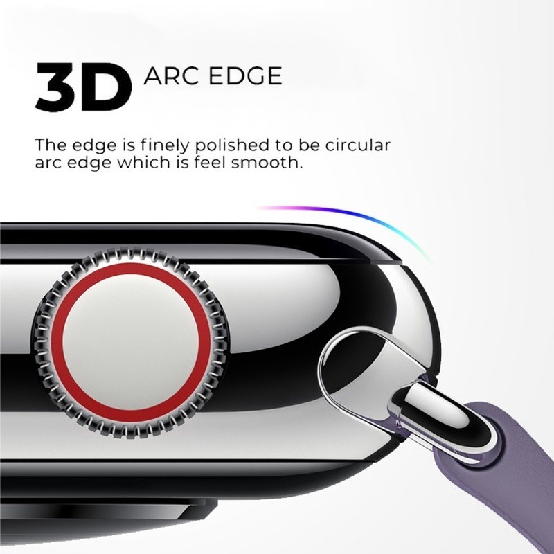 Miếng dán bảo vệ màn hình cong 3D thích hợp cho Apple Watch Se 6 5 1 2 3 4 Iwatch 40mm 44mm 42mm 38mm