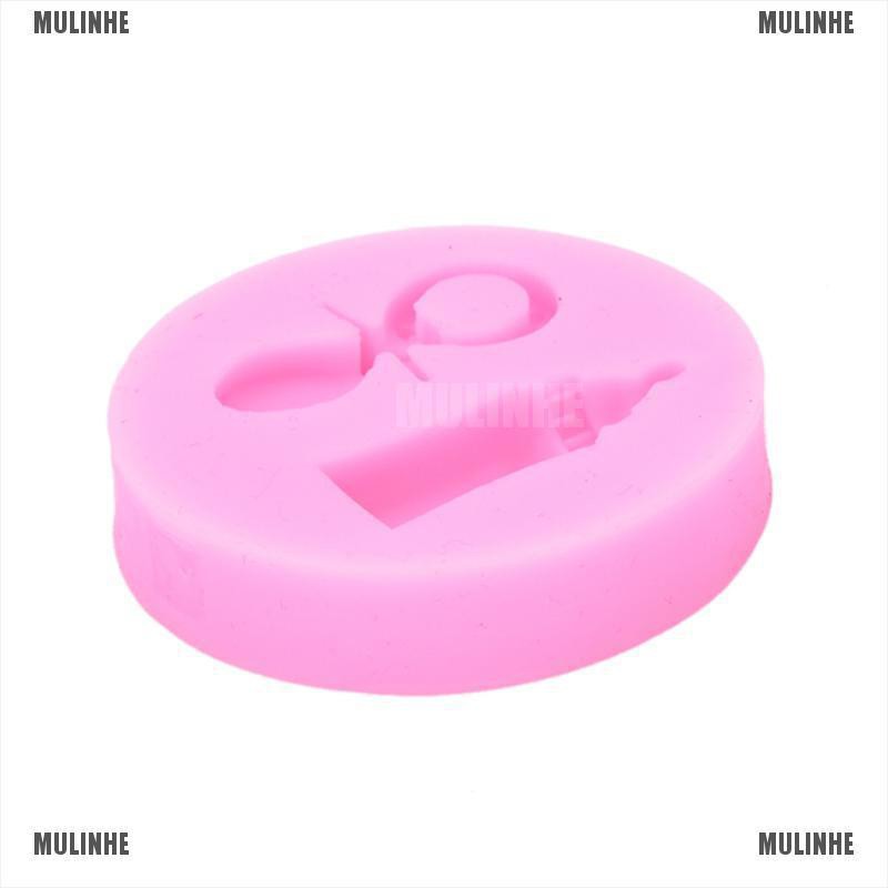 1 Khuôn Silicone Tạo Hình Bình Sữa Em Bé Trang Trí Bánh