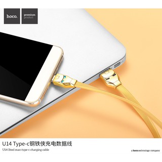 Cáp Lightning Micro USB HOCO U14 STEEL Iron Man
