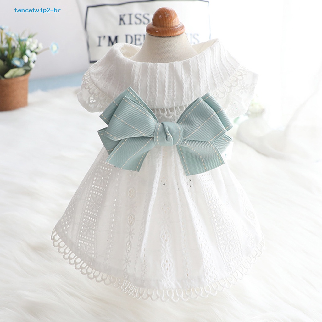 Đầm Không Tay Thắt Nơ Thoáng Khí Thời Trang Mùa Hè Cho Thú Cưng