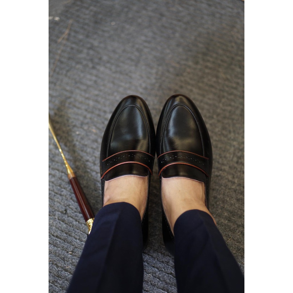 GIÀY DA NAM - DA BÒ THẬT 100% NS051d