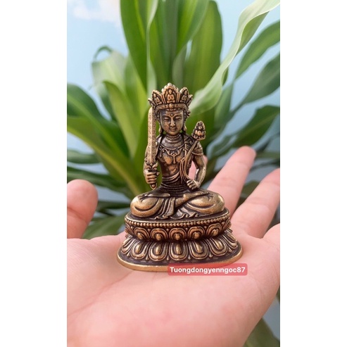Tượng đồng Hư không tạng bồ tát ( cao 6,3 cm )