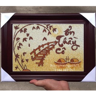 [20x30] Bộ nguyên liệu tranh gạo Ơn Thầy Cô
