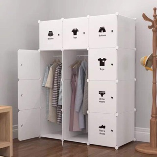 ☘️[TẶNG 1 MÓC CÀI 20K] TỦ NHỰA LẮP GHÉP ĐA NĂNG 12 Ô SIZE TO SÂU 47cm. Tặng kèm 2 treo đồ. Inbox chọn mẫu yêu thích