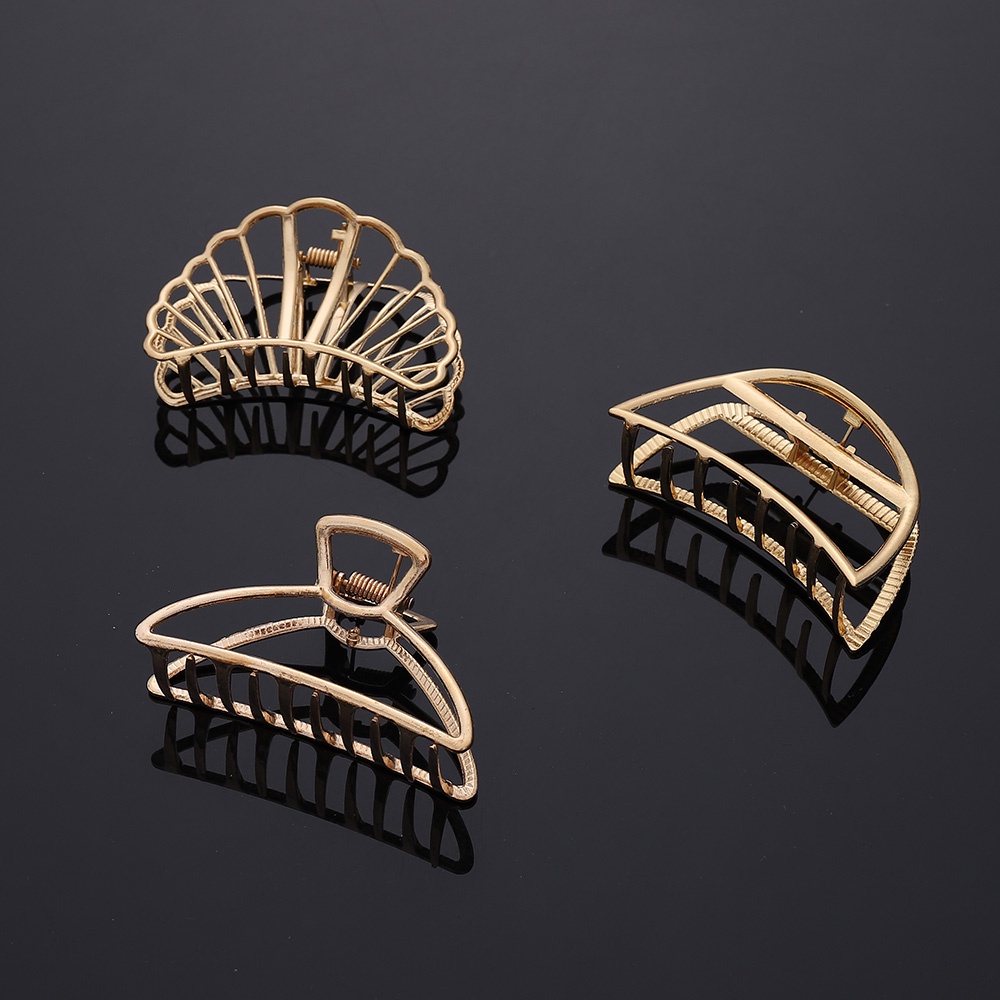 Kẹp Tóc Kim Loại Thiết Kế 6 Kiểu Dáng Khác Nhau Phong Cách Hàn Quốc