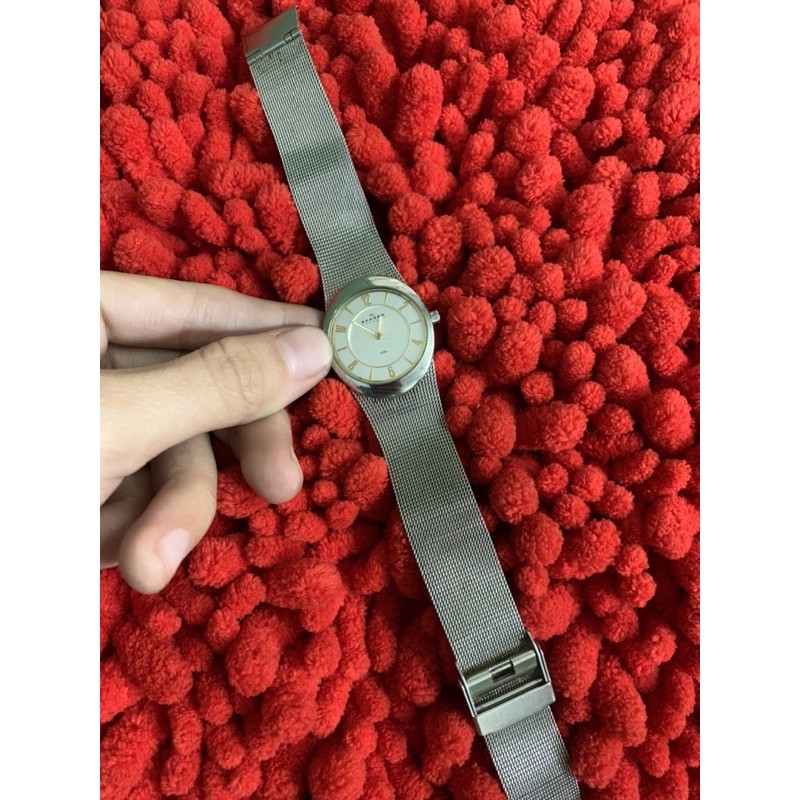 Đồng hồ nữ Skagen Denmark dây lụa hàng si