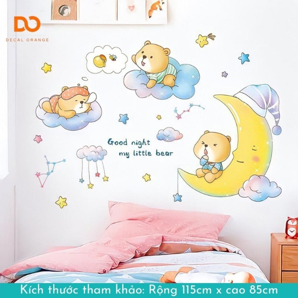 Decal dán tường, Giấy dán tường cao cấp hình hoạt hình cho bé, trang trí phòng ngủ, tủ quần áo | BigBuy360 - bigbuy360.vn