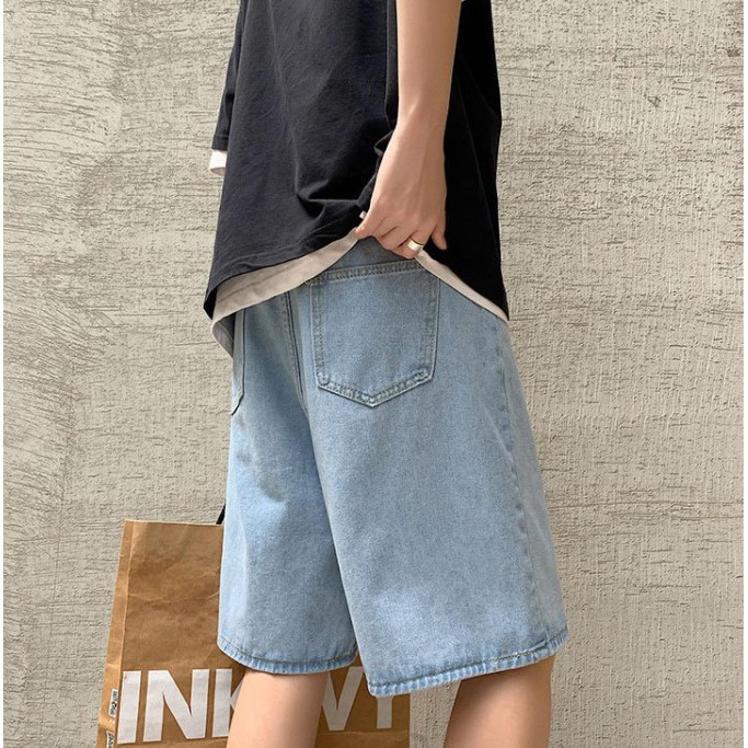 Quần short jean hoa cúc nam nữ Style ulzzang siêu hot | BigBuy360 - bigbuy360.vn