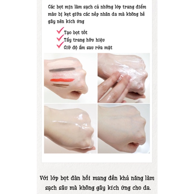 Sữa rửa mặt Trứng làm sạch sâu trắng da Care:Nel Egg White Pore Clinic Cleansing Foam