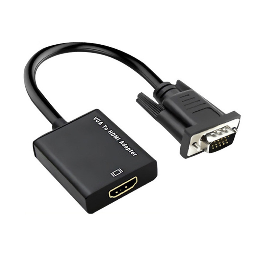 Cáp chuyển đổi từ TV PC VGA sang HDMI 1080P với đầu cắm âm thanh HD HDTV