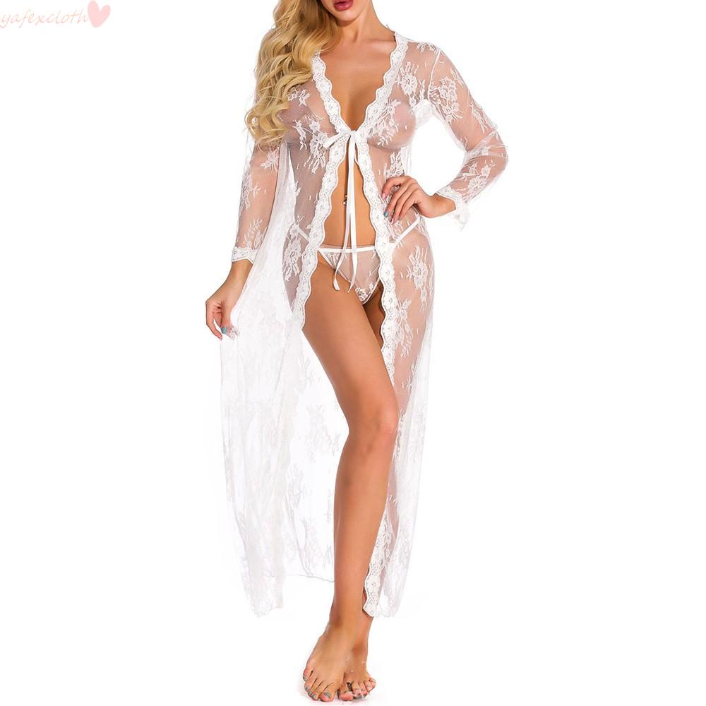 Áo choàng ngủ Kimono dáng dài cho phái nữ
 | BigBuy360 - bigbuy360.vn