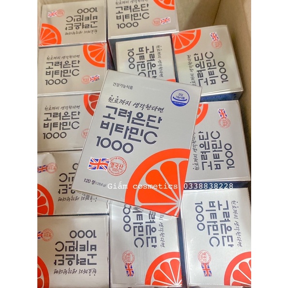 [GIẢM 8,8K]Vitamin c EUNDAN 1000mg 120v