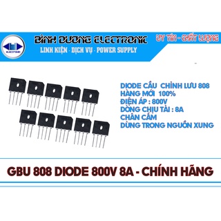3 Chiếc DIOT GBU808 Diode Cầu Mới 100% / 8A /800V
