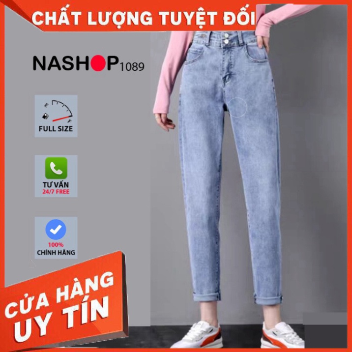 Quần bò baggy nữ quần jean baggy nữ quần jeans nữ lưng cao cạp cao quần nữ đẹp 3 size S M L hot năm 2021 QT18 - SIÊU HOT