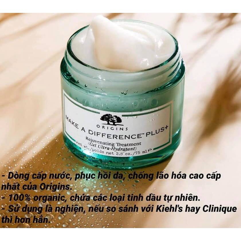 Kem dưỡng dạng gel Origins Make A Different Plus+ Rejuvenating Treatment.