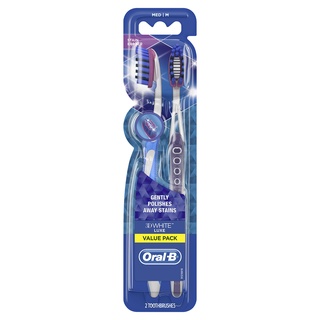 Set 2 bàn chải đánh răng oral-b 3d white luxe medium