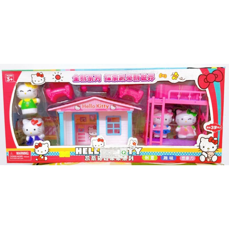 Bộ đồ chơi Nhà và Giường 2 tầng Hellokitty xinh xắn cho bé