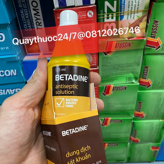 DUNG DỊCH SÁT KHUẨN VẾT THƯƠNG BETADINE (125ml)