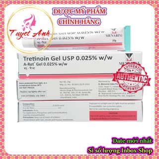 Tretinoin Aret Gel USP, Tretinoin 0.025% - Gel hỗ trợ giảm mụn, chống lão hóa