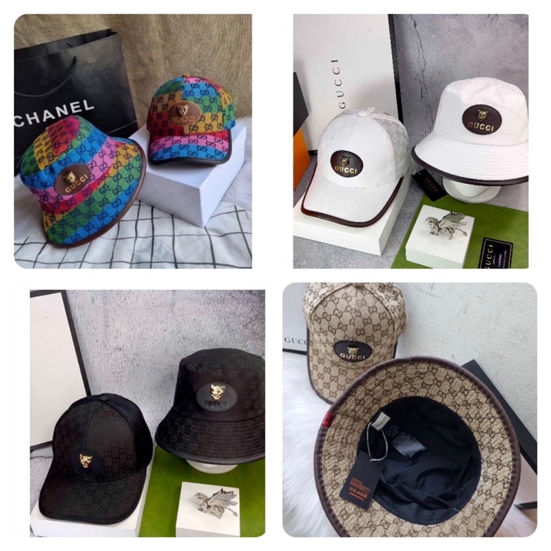 Cặp nón tình nhân , bucket- nón kết nam nữ gc logo đầu thú cao cấp