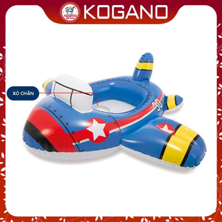 Phao bơi chống lật cho bé KOGANO xỏ chân an toàn cho trẻ em hình ô tô, máy bay, xe công trình đáng yêu SS-001100