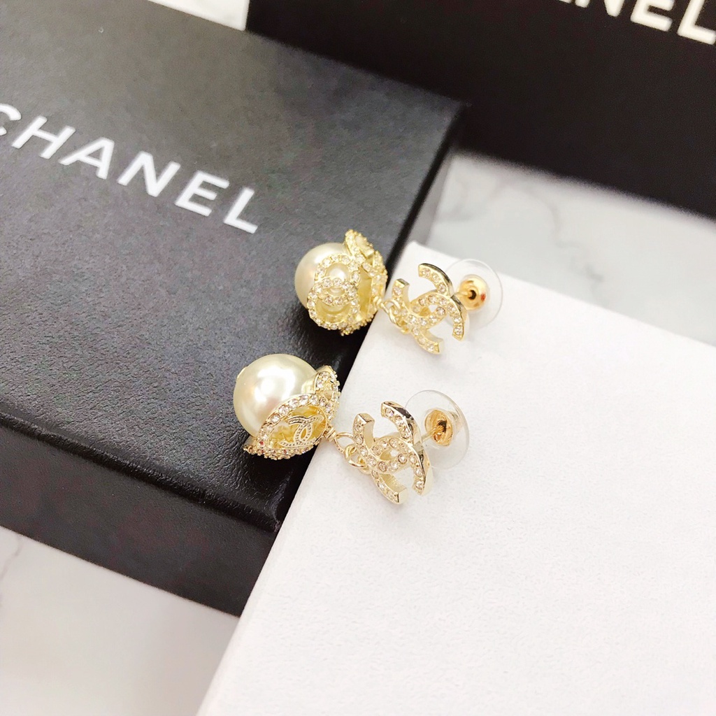 Bông Tai Đính Ngọc Trai Thời Trang Phong Cách Retro 2022