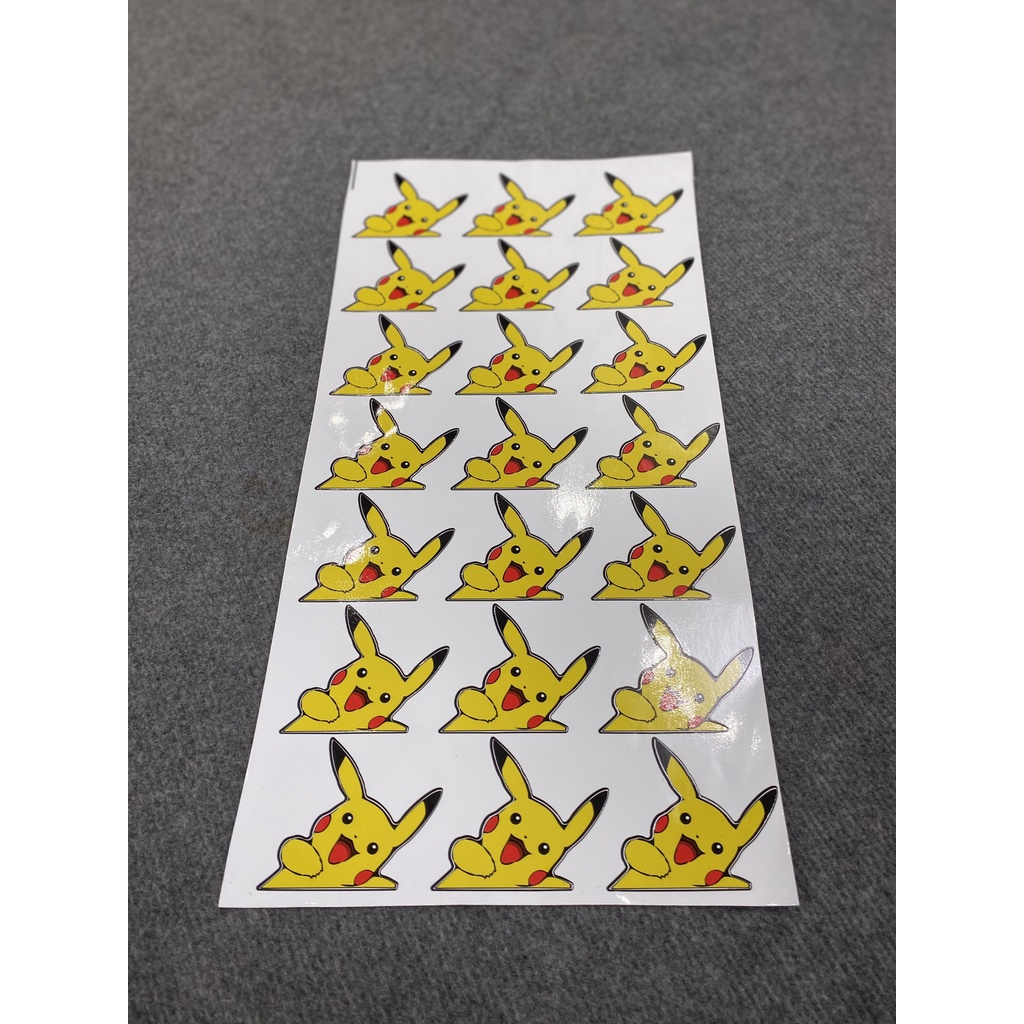 Tem Stick, Logo trang trí dán xe PIKACHU