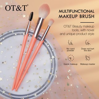 Set 3 Cọ Trang Điểm Sợi Mềm Đa Năng