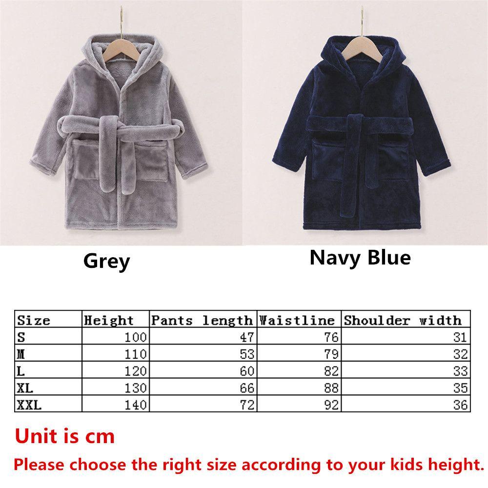 Áo Choàng Tắm Có Mũ Trùm Bằng Vải Lông Cừu Màu Xám Cho Bé Trai susun