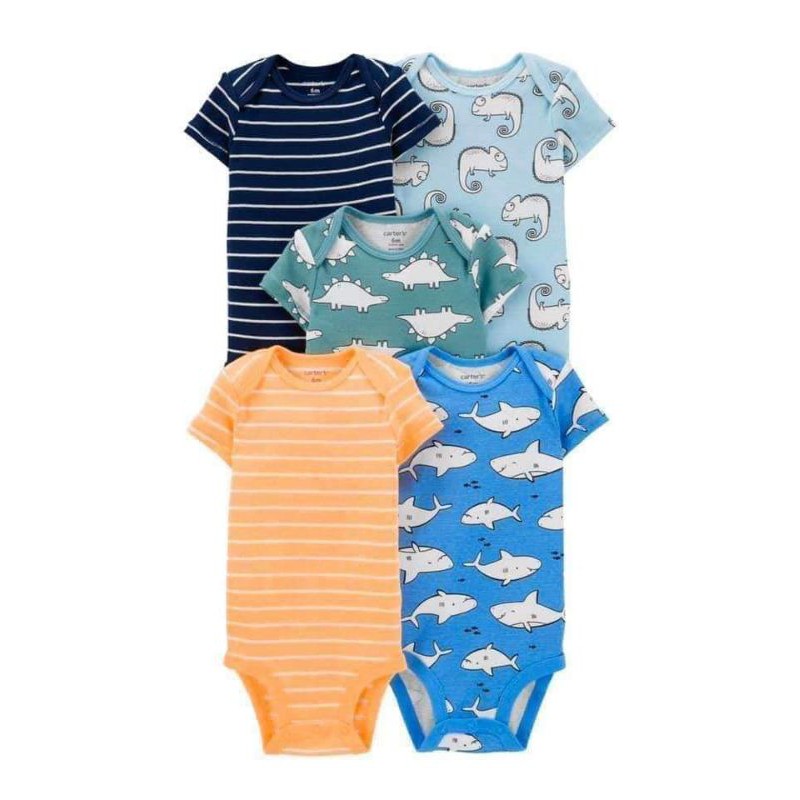 Body chip CỘC TAY, bodysuit xuất dư cho bé trai bé gái 0-24m