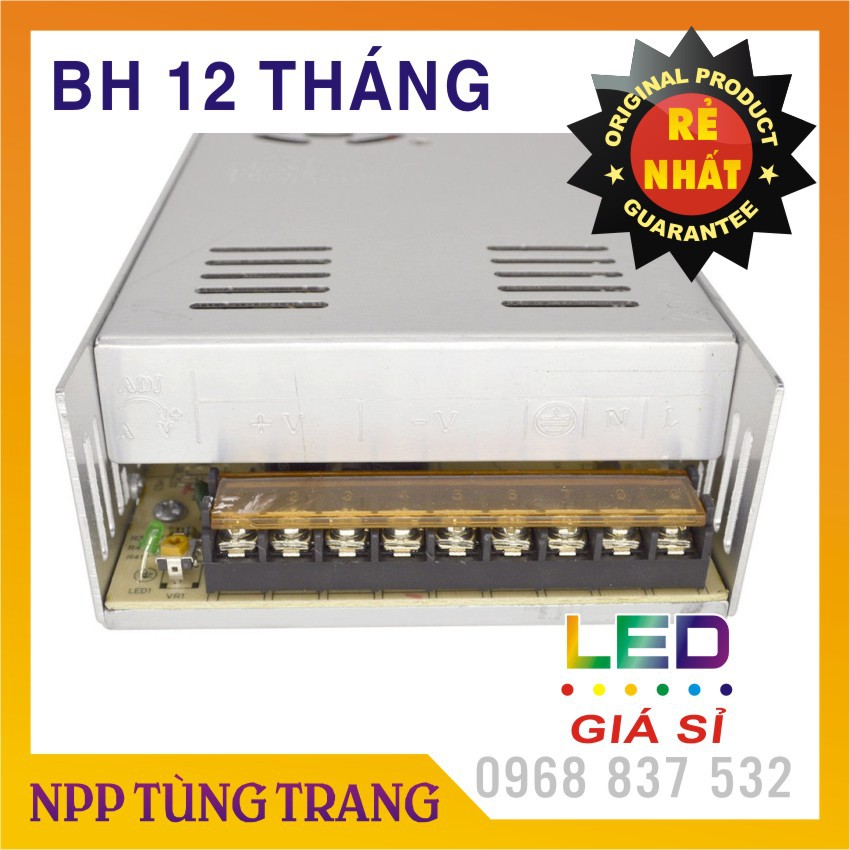 Nguồn tổ ong 12V 30A 360W có quạt bảo hành 12 tháng