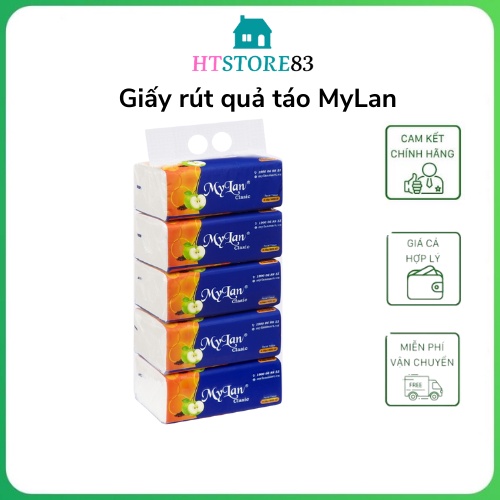 Khăn giấy rút giấy ăn rút quả táo mylan