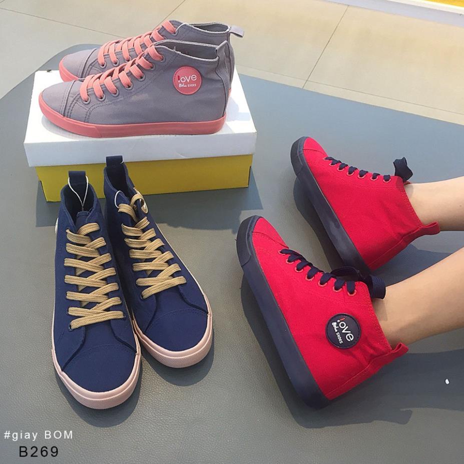 ( Nhập mã GIAYBS10K giảm 10K ) Giày Boot Vải LOVE B269 new HOT . 🌟 2020 . : ₁ ^ . ᴬ ~