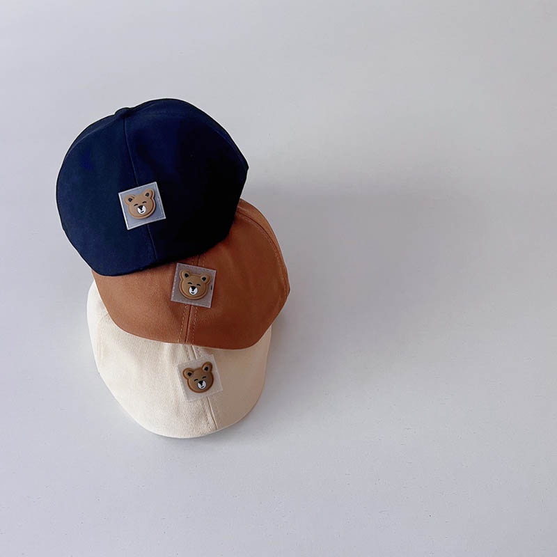 Nón Beret Chống Nắng Màu Kẹo Hình Chú Gấu Dễ Thương Phong Cách Cổ Điển Cho Bé