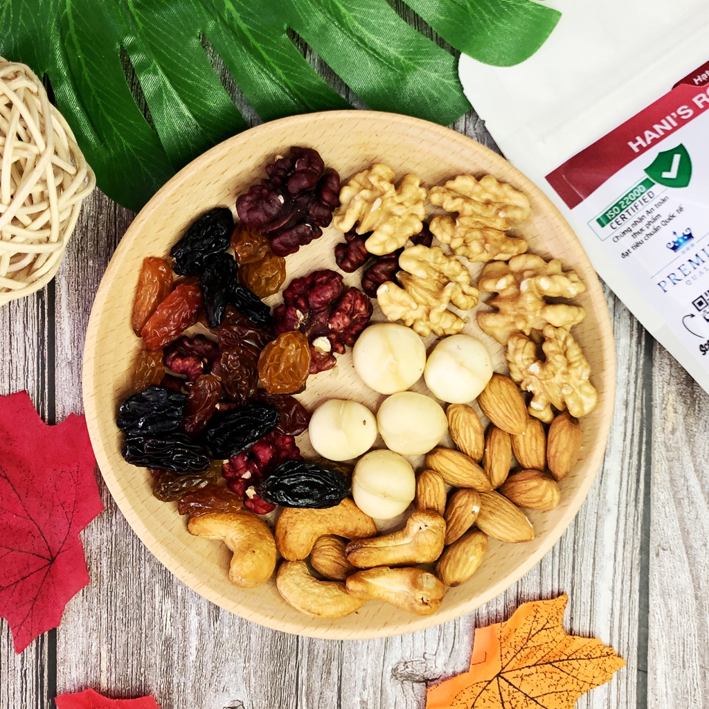 Mix 7 Loại Hạt Dinh Dưỡng Và Hoa Quả Sấy Cao Cấp Chuẩn Nhập Khẩu 💗 HANI FOOD