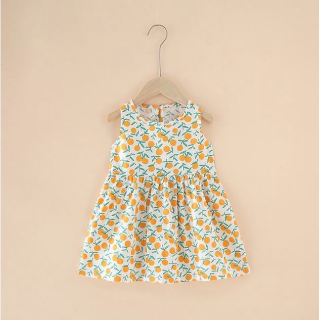 Váy bé gái cotton thô AM640 cho bé gái mẫu mới hè thoáng mát - đầm bé gái từ sơ sinh đến 18kg