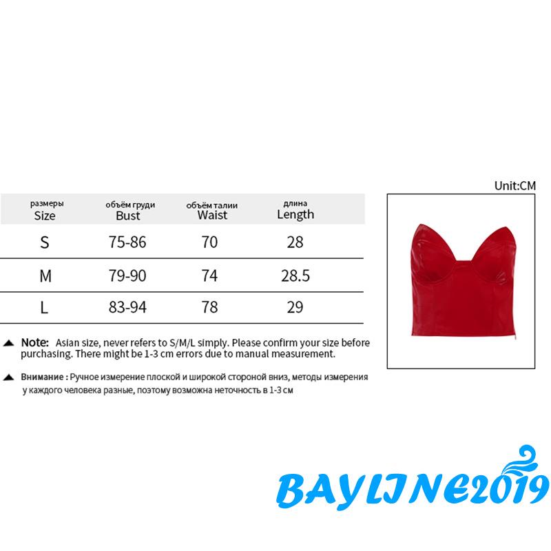 Áo ống da cổ chữ V khóa kéo quyến rũ cho nữ | BigBuy360 - bigbuy360.vn